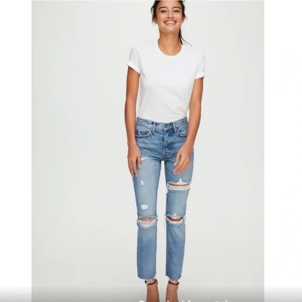 GRLFRND Karolina High Rise Skinny Jeans A Little More Love Distressed 26